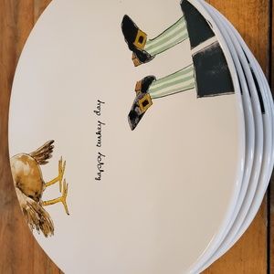 Set of 6 matching plates